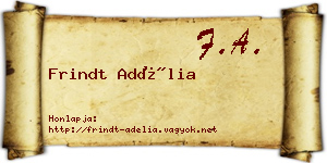 Frindt Adélia névjegykártya